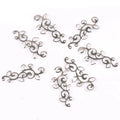 Gold Silver Metal Crafts Connectors Flower Filigree Wraps For DIY Scrapbook Jewelry Making Home Decor 30pcs 39x15.5mm yk0781 Qme silver