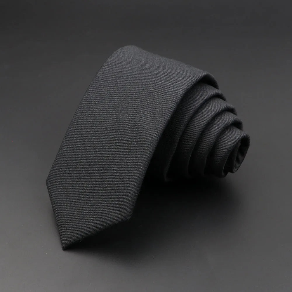 Mens Ties Classic Cotton Handmade Skinny Grey Plaid Neckties Striped Qme 6