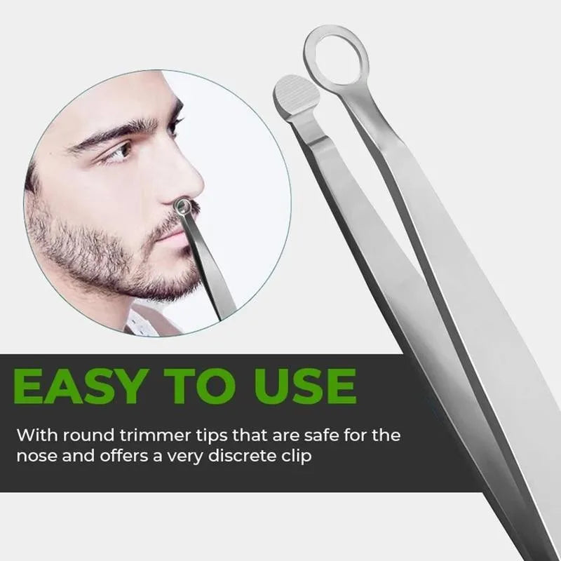 Universal Nose Hair Trimming Tweezers Stainless Steel Eyebrow Qme