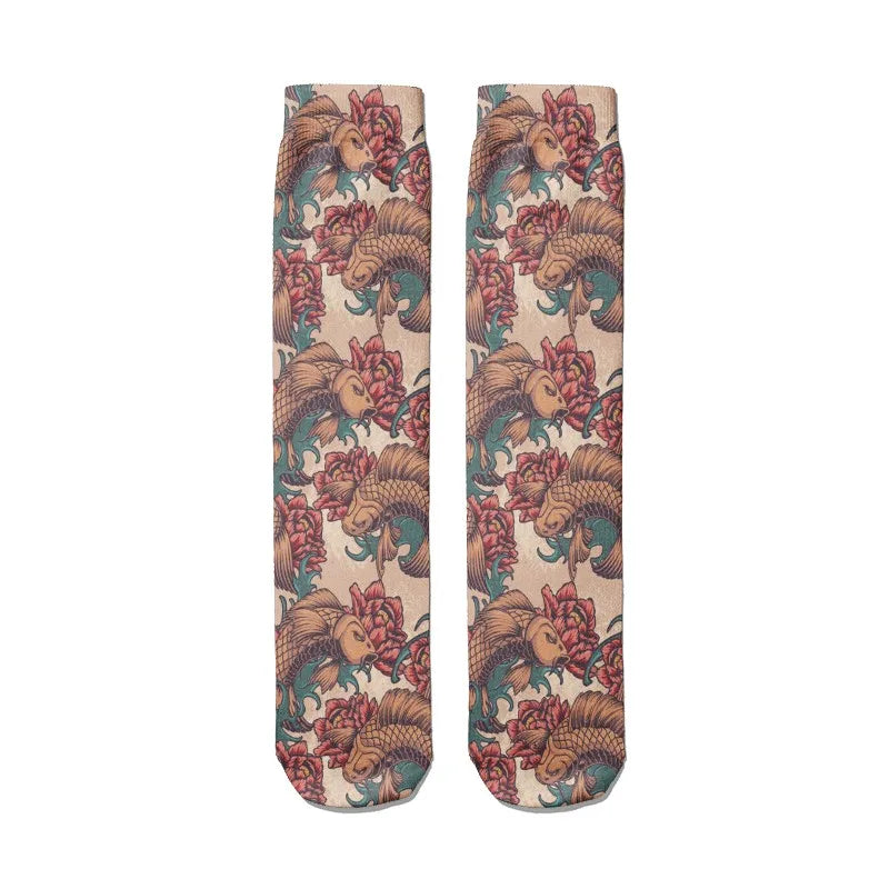 Sexy Socks Skull Pattern Creative Fashion Personalized Novelty Men Qme style1 One Size China Mainland