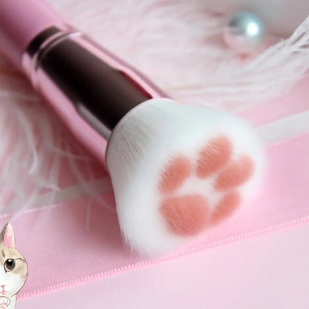 Cat's Paw Makeup Brush Telescopic Cosmetic Powder Highlighter Qme