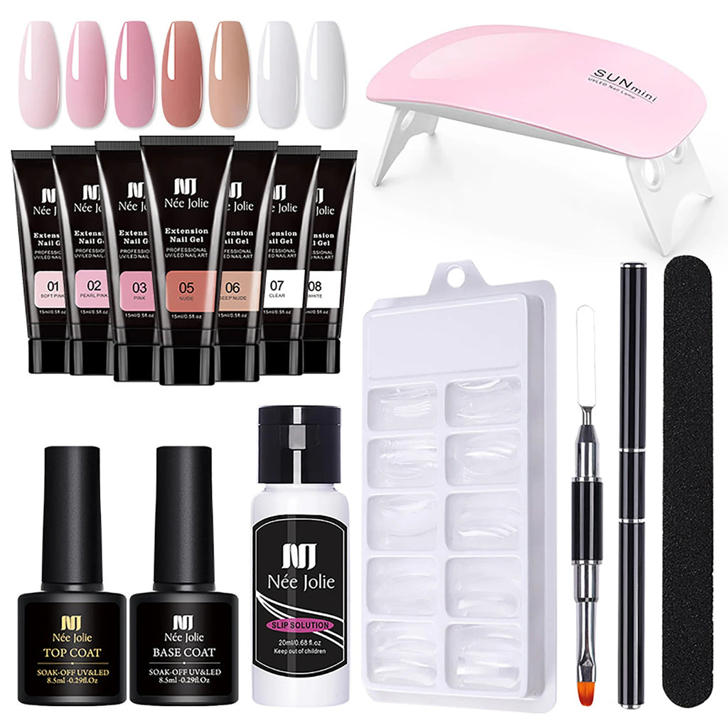 UV Nail Gel Extension Manicure File Brush Cleaner Base Glue Sealing Qme 15pcs set China Mainland