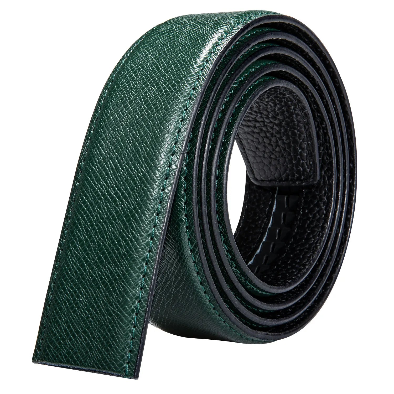 Men's Belt Without Buckle Cowskin Leather No Automatic Replacement Qme DM-I 110cm