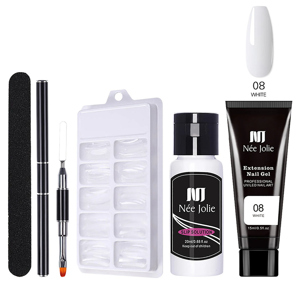UV Nail Gel Extension Manicure File Brush Cleaner Base Glue Sealing Qme