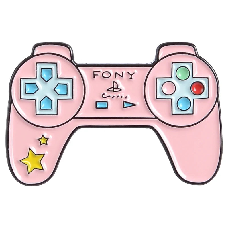 Fun Retro Arcade Game Enamel Pins Collections Cartoon 90s Gamepad Jewelry Brooch Denim Shirt Collar Badge Bag Lapel Friends Gift Qme 14