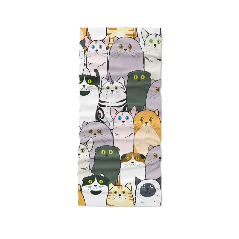 Cycling Face Bandana Headwear Kawaii Cartoon Panda Scarf Outdoor Qme style7 One Size China Mainland