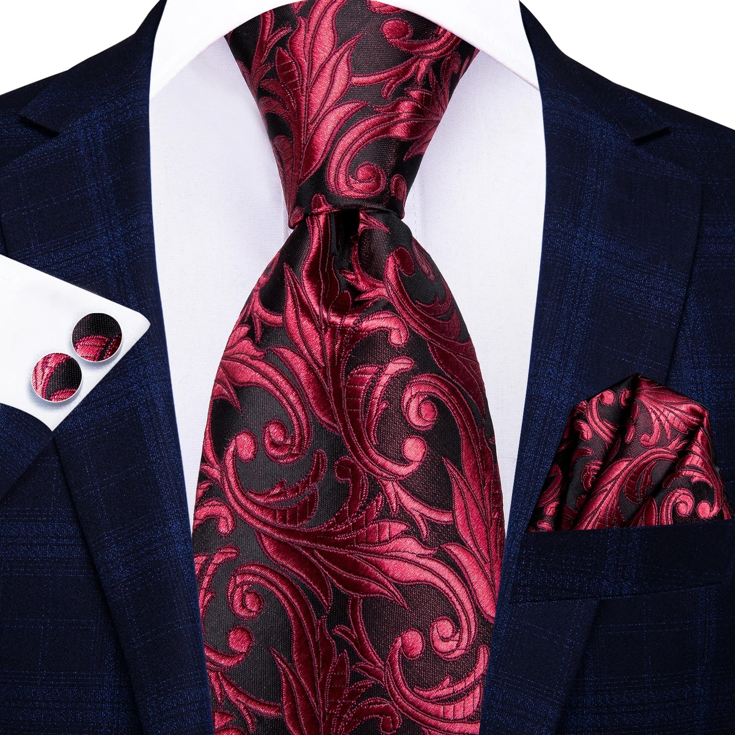 Blue Business Solid Plaid Striped Men's Tie Necktie Ties Men Formal Qme 3348