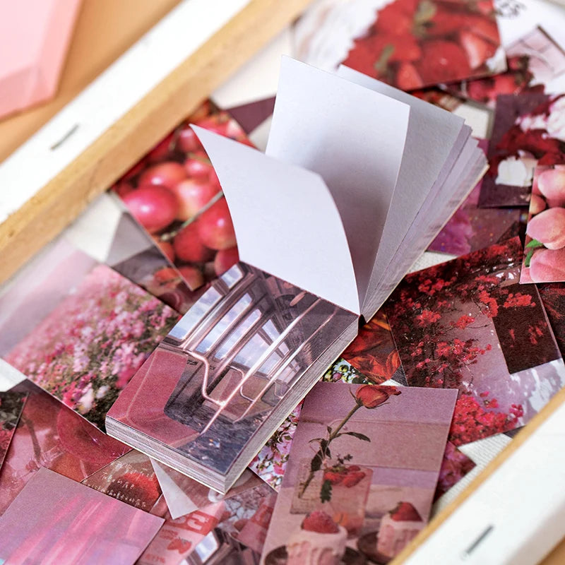 50pcs/plant landscape stationery stickers writable butterfly stickers bullet diary Korea stationery stickers aesthetics Qme