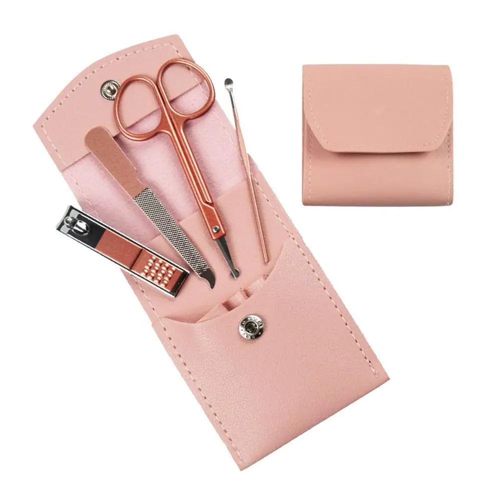Travel Mini Manicure Set Nail Clipper Set 16 In 1 Stainless Steel Pedicure Care Grooming Kit With Case Pink For Men Husband Bo Qme 4 pcs belgium