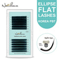 NATUHANA Mink Lashes Korea PBT Ellipse Flat Eyelash Extension Split Qme B 0.20mm 14mm