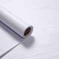 White Wood Self-adhesive Wallpaper Kitchen Cabinet Locker Vinyl Liner Qme Width 5mx55cm