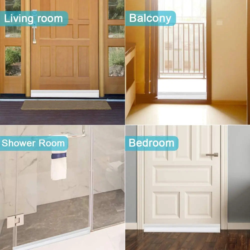 Under Door Draft Stopper Strong Adhesive Dust and Noise Insulation Weather Stripping Energy Saving Wind Blocker Seal Tool Qme