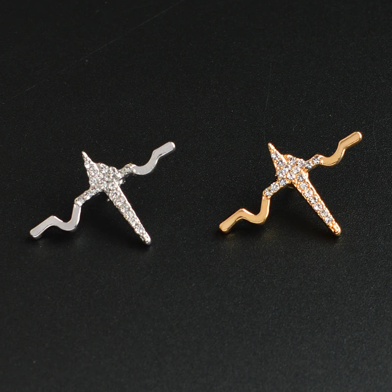 Medical Brooches Collection Crystal Uterus Microscope Scalpel Stomach ECG Tooth Pins Jewelry for Doctor Nurse Badge Wholesale Qme Electrocardiogram