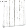 Vintage Imitation Wood Wallpaper Vertical Striped DIY Wall Paper Qme 10mx45cm