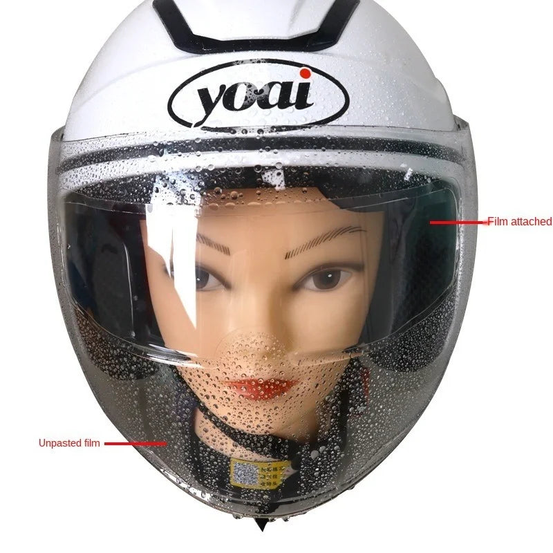 Universal Anti-fog Patch Visor Lens for Motorcycle Full Open Face Helmet Lens Anti-fog Film Moto Lens Antifog Film Qme
