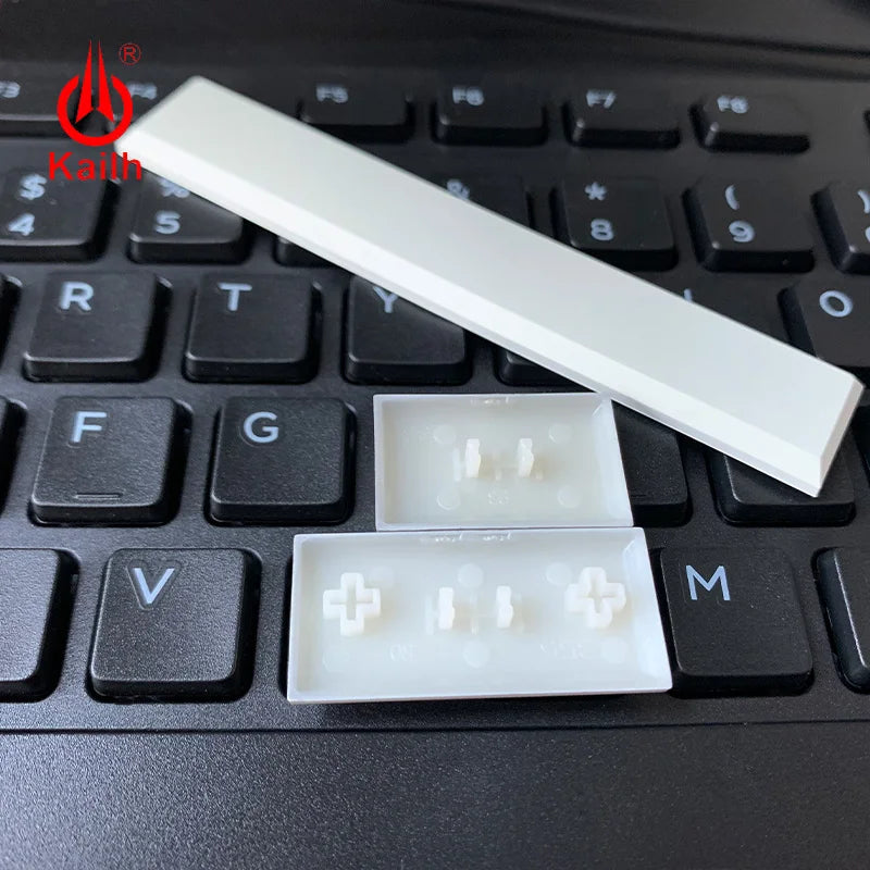 Kailh Low Profile Keycaps white black color mechanical keyboard keycaps1.5u/2.0u/spacebar Qme