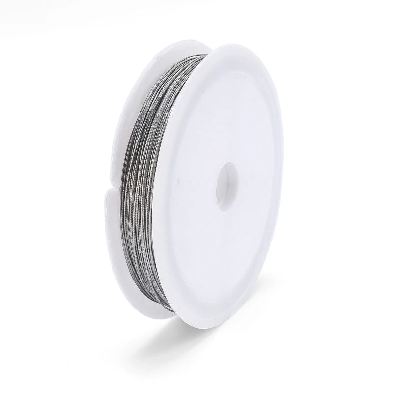 0.3-0.6mm Stainless Steel Bead String Wire Gold Plated Jewelry Wire for Jewelry Making DIY Necklace Bracelet Bead Craftwork Qme Original 0.3mm-30meters