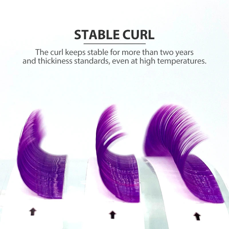 NATUHANA Individual Colored Eyelashes Natural False Mink Eyelash Qme