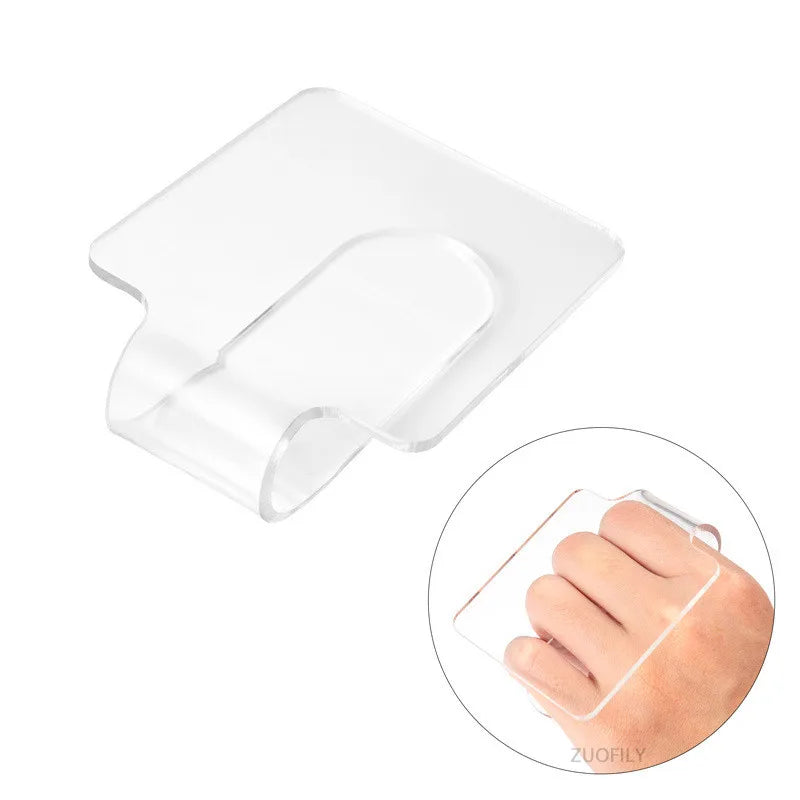 1PC Acrylic Clear Makeup Palette Tool Foundation Eyeshadow Palette Nail Art Painting DIY Mixing Watercolor Makeup Palette Tool Qme
