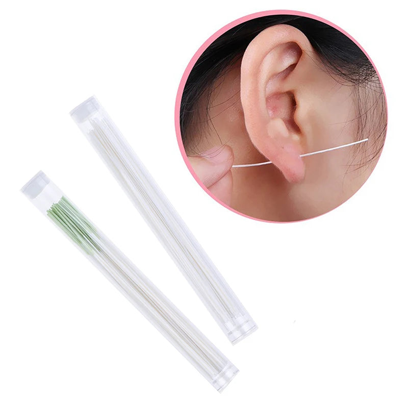 Earrings Hole Cleaner Disinfection Ear Wires Cleaning Line Piercing Qme