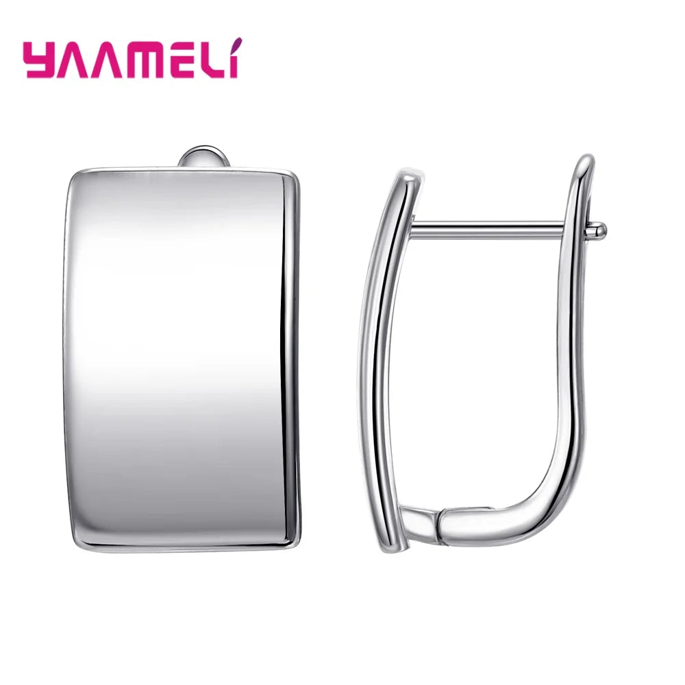 Real 100% S925 Sterling Silver Color Findings Earrings Leverback Earwire Fittings Components Accessories Handmade Supplies Qme Design 21