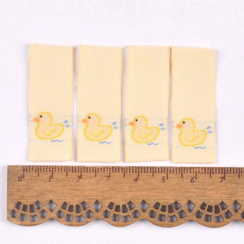 50Pcs Cat/Bear/Octopus/Frog/Duck Embroidery Washable Labels For Sewing Accessories Care Bags Clothes Tag Handmade Crafts c3161 Qme 1