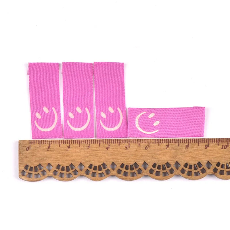 50Pcs 8colors Embroidery Labels Sewing Clothes Handmade Accessories For Kids Care Bags Clothing Tags Garment Crafts 1.5x4cm Qme 14