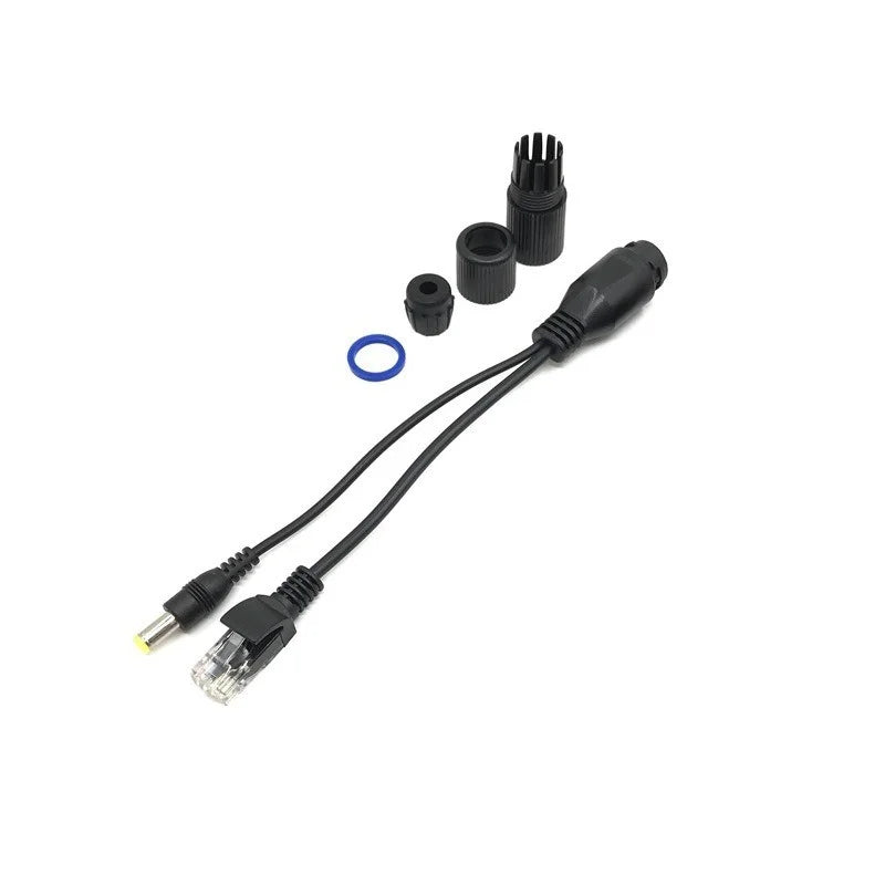 5Pair POE Splitter POE Switch POE Cable Adapter Tape Screened 5V 12V 24V 48V Power Supply Cable 5.5*2.1mm RJ45 DC Qme