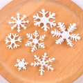 100pcs 15-40mm White Fake Snowflake Christmas Wedding Decoration DIY Scene New Year Xmas Tree Window Scrapbooking Decor c2164 Qme mix
