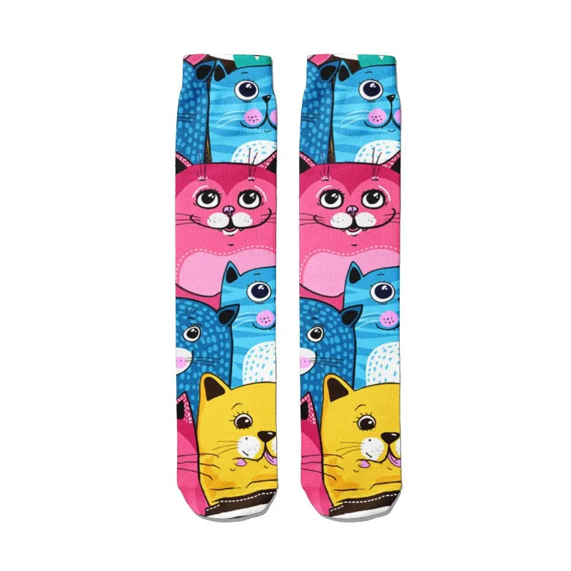 Fashion Cartoon Women's Breathable Socks Kawaii Bear Cute Animal Qme style5 China Mainland