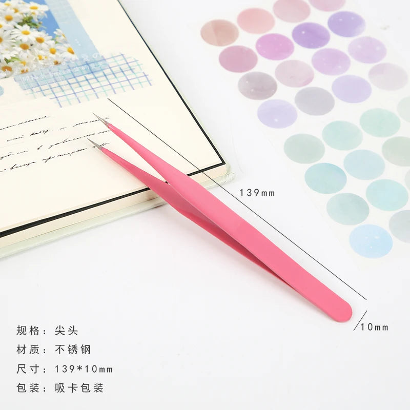 1pc/pack Kawaii Cute Macarons Creative Stationery Tool Tweezers for Scrapbooking Journals Utility Knife Kawaii Stationery Qme 7