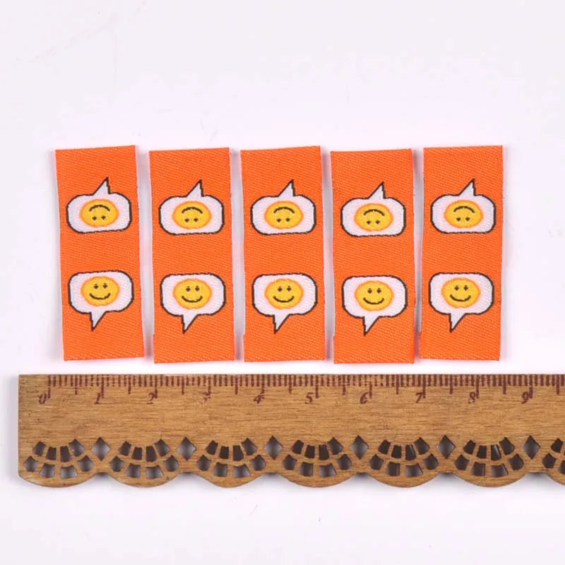 50Pcs/Lot Multicolor embroidery Labels For Sewing Garment Handmade Accessories Clothes Care Bags Tags DIY Crafts 1.5x4cm c2777 Qme 3
