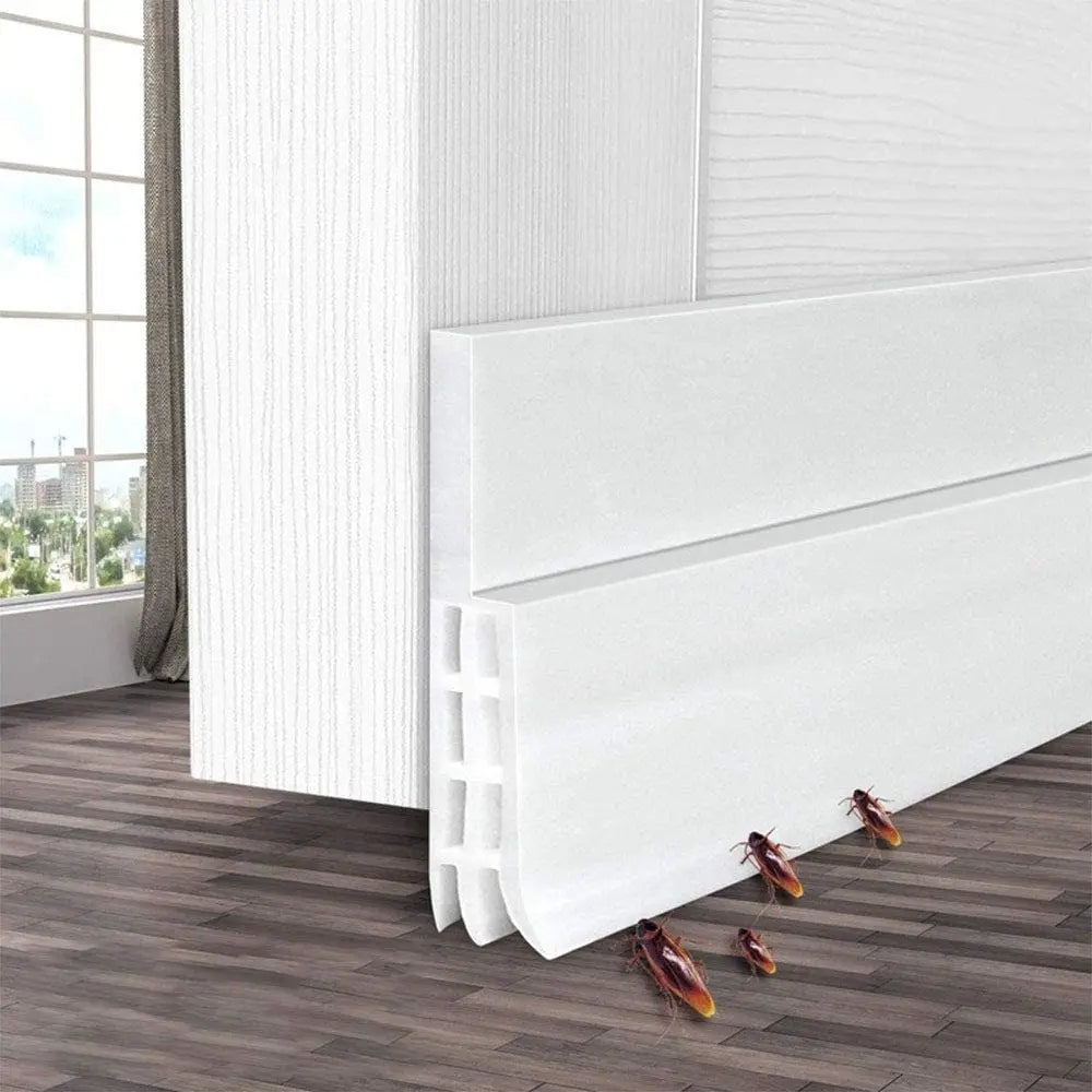 Under Door Draft Stopper Strong Adhesive Dust and Noise Insulation Weather Stripping Energy Saving Wind Blocker Seal Tool Qme