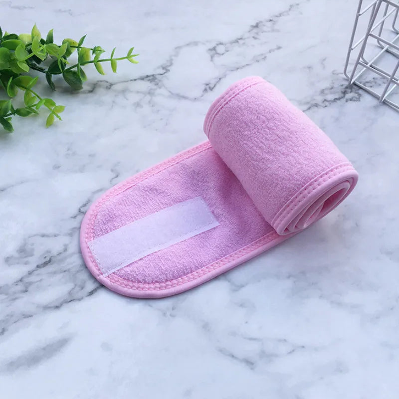 Head Bands Adjustable Wide Hairband Yoga Spa Bath Shower Makeup Wash Qme