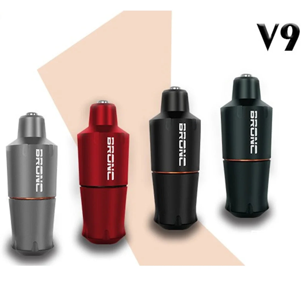 Original HUMMINGBIRD Powerful BRONC V9 Rotary Tattoo Machine Short MINI Tattoo Pen With Swiss Motor Qme