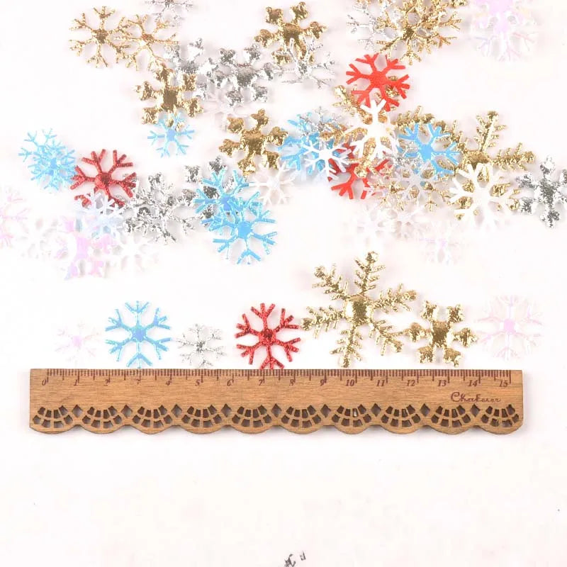 50pcs 15-40mm White Fake Snowflake Christmas Wedding Decoration DIY Scene New Year Xmas Tree Window Scrapbooking Decor c2324 Qme