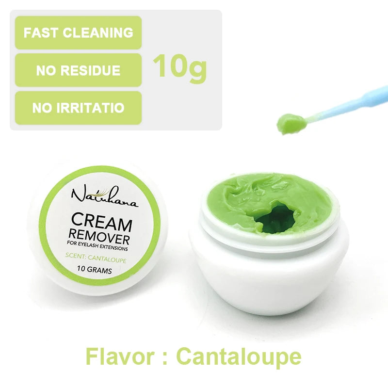 NATUHANA Cream Remover Professional Eyelash Extension Glue False Eye Qme 10g - Cantaloupe