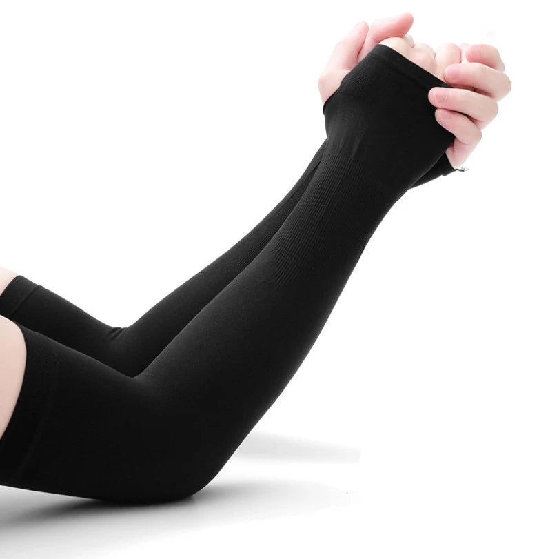 2021 Fashion Women Elbow Gloves Long Fingerless Mittens Wrist Arm Qme ST5517 Length -31cm