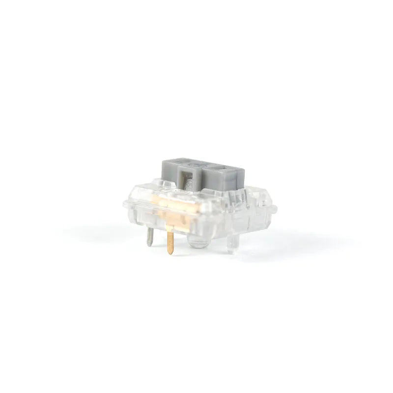 Kailh Choc Silver Crystal Switch Low Profile Switch Chocolate Mechanical Keyboard Switch RGB SMD Silver Stem Linear Hand Feeling Qme
