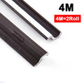 4M Window Draft Stopper Self Adhesive Insulation Seal Strip Cuttable Dustproof Door Side Weather Stripping Soundproof Foam Qme S shape Brown 4M