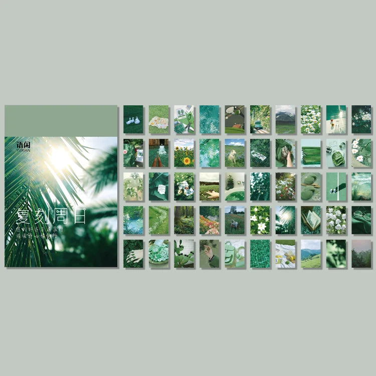30pcs/box cute book flower stationery sticker landscape travel sticker DIY decorative glue sticker diary school supplies lomo Qme 11