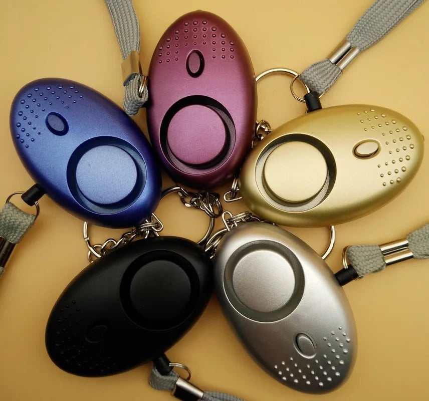 Personal Anti-wolf Alarm Anti-theft Security Alarm Woman Rescue Device Is Small and Cute Easy To Carry Qme silvery
