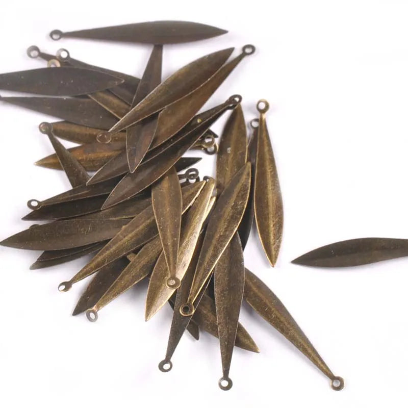 Metal Crafts Bronze/Gold/Silver Connectors Flower Filigree Wraps For DIY Scrapbook Home Decor Crafts 33x5.5mm 50Pcs yk0769 Qme