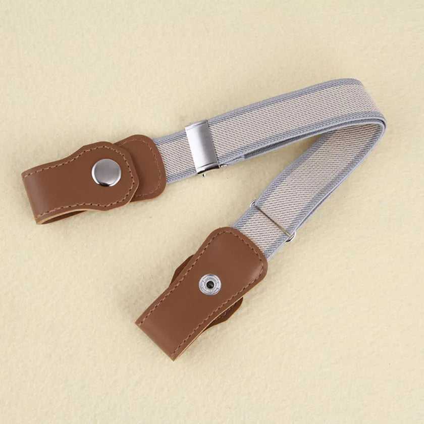 Kids Buckle-free Elastic Belt Waist No Buckle Stretch Belts Toddlers Qme W-5 40-65cm