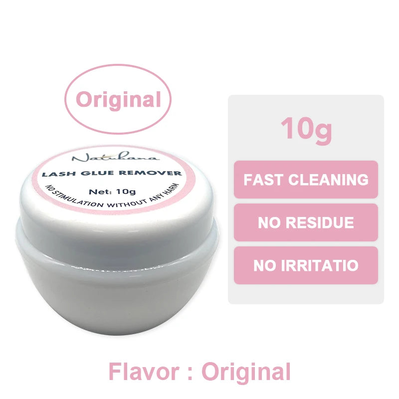 NATUHANA Grafting Eyelash Extension Glue Cream Remover Non-irritating Qme 10g - Original