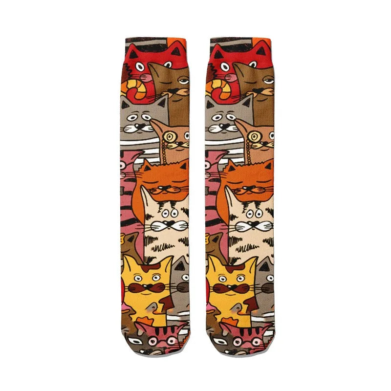 Fashion Cartoon Women's Breathable Socks Kawaii Bear Cute Animal Qme style3 China Mainland