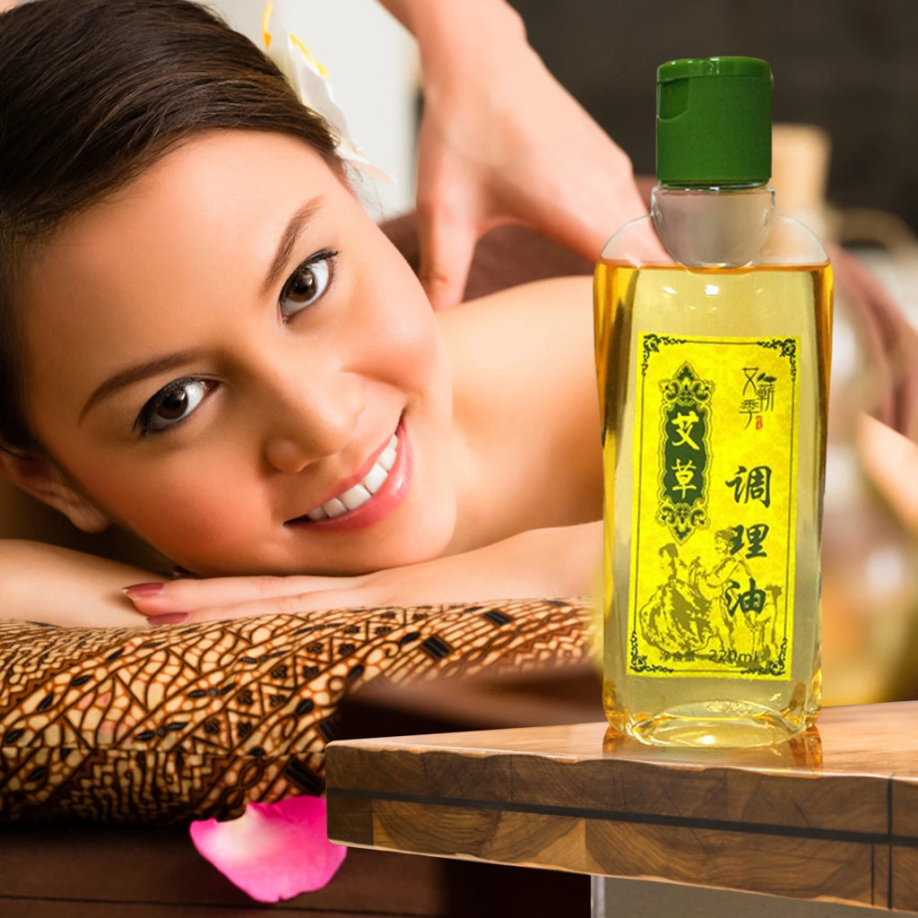 220ML Argy Wormwood Ginger Essential Oil Body Massage Oil Stress Relief SPA Scrape Therapy Essential Oil Body Massager Body Care Qme