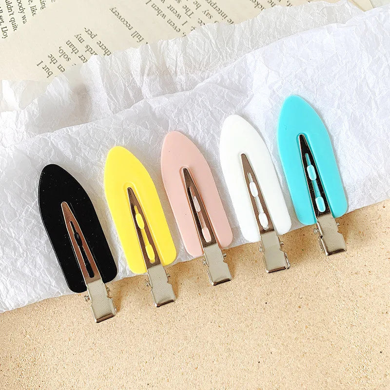 4/2pcs No Bend Seamless Hair Clips Side Bangs Fix Fringe Barrette Makeup Washing Face Accessories Women Girls Styling Hairpins Qme