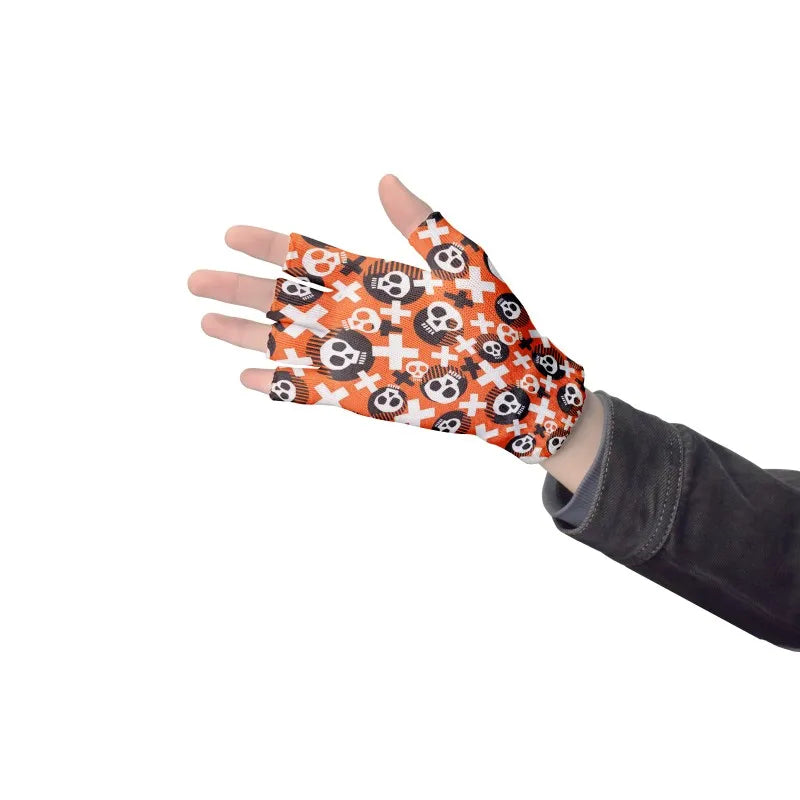 Women Men Cartoons Knitted Gloves Unisex Cute Cycling Finger Autumn Qme