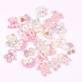 25Pcs Mixed Pink/blue Baby Painted Wood Buttons For Clothing Scrapbooking DIY Crafts Sewing Supplies Kids Garment Decor m2654 Qme Mix pink